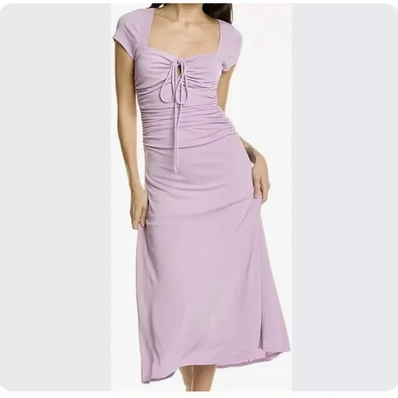 🆕 Cinq á Sept Janis Midi Dress in Lavender Size 6 - Picture 3 of 11
